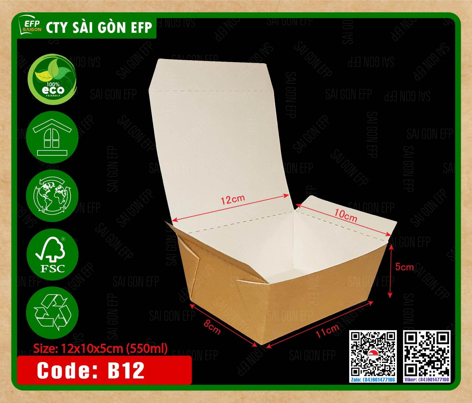 Hộp giấy đựng xôi